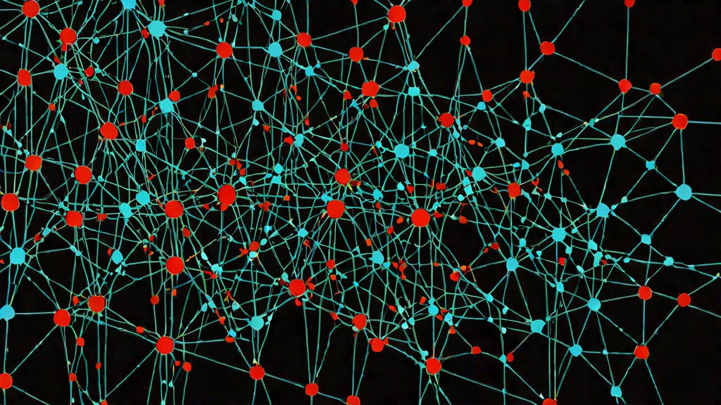 Network diagram showing one node branching outward into many
